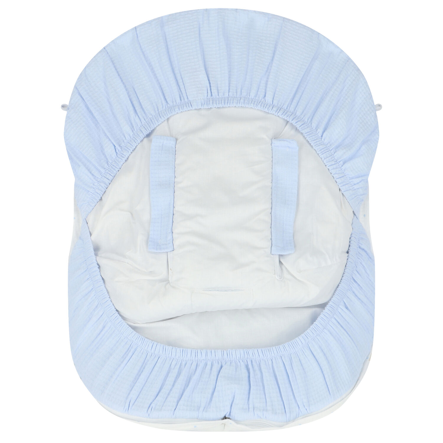 Boys Blue & White Polka Dot Baby Pram Nest, 1, hi-res image number null